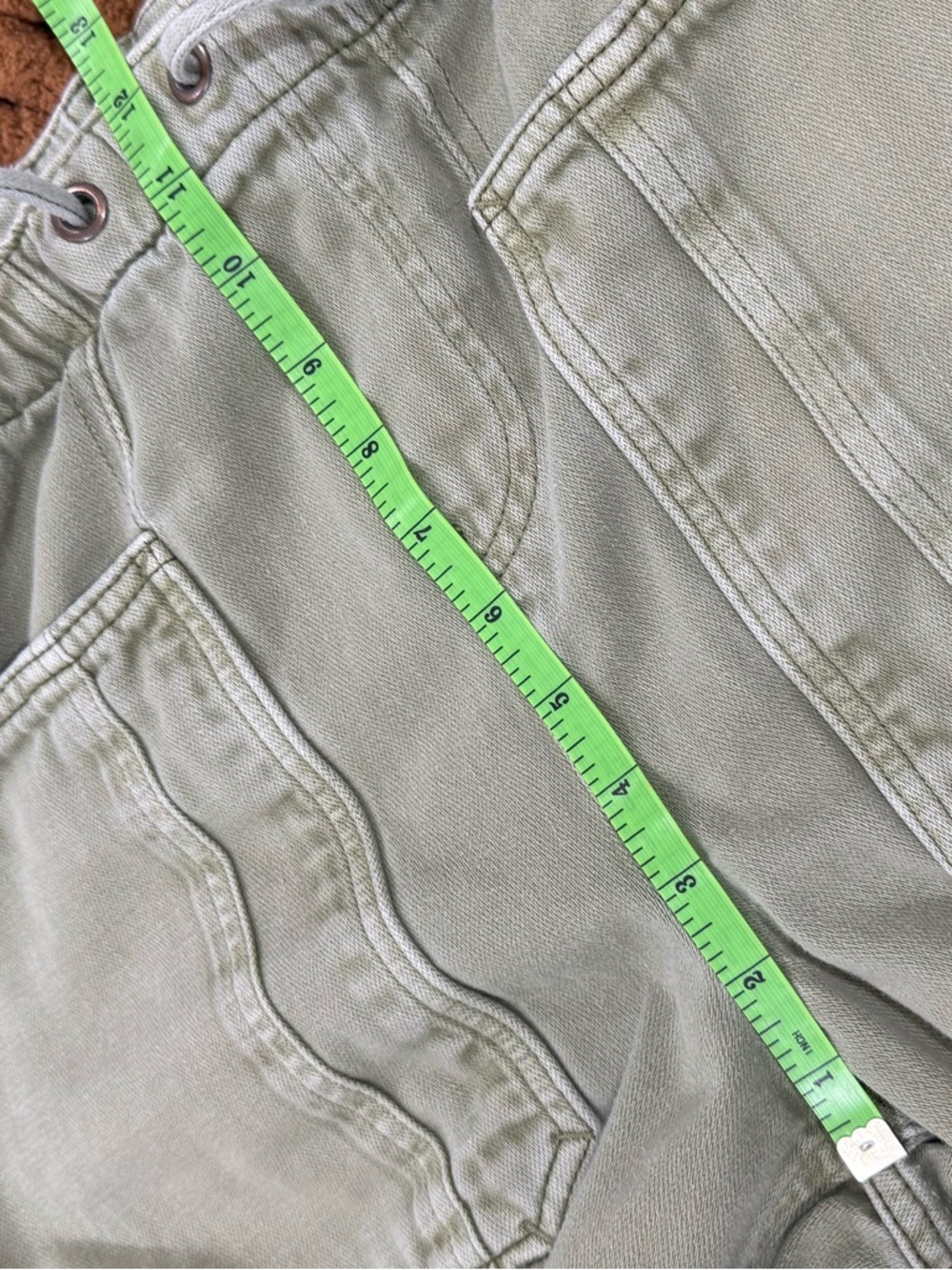 Free People We The Free Embellished Silverton Pull-On Barrel Jeans In Aloe - Picture 14 of 15